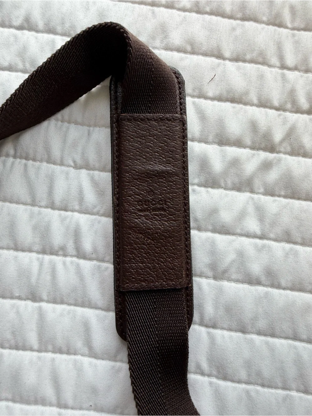 Gucci Brown Monogram Canvas messenger bag with Dark Brown Trim